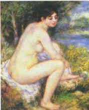 Pierre Renoir  Female Nude in a Landscape Sweden oil painting art